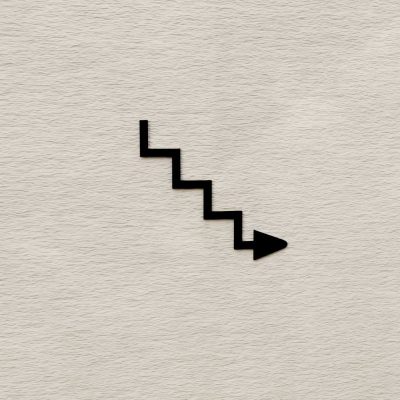 3d-symbol-treppe-pfeil-runter-industrial-design